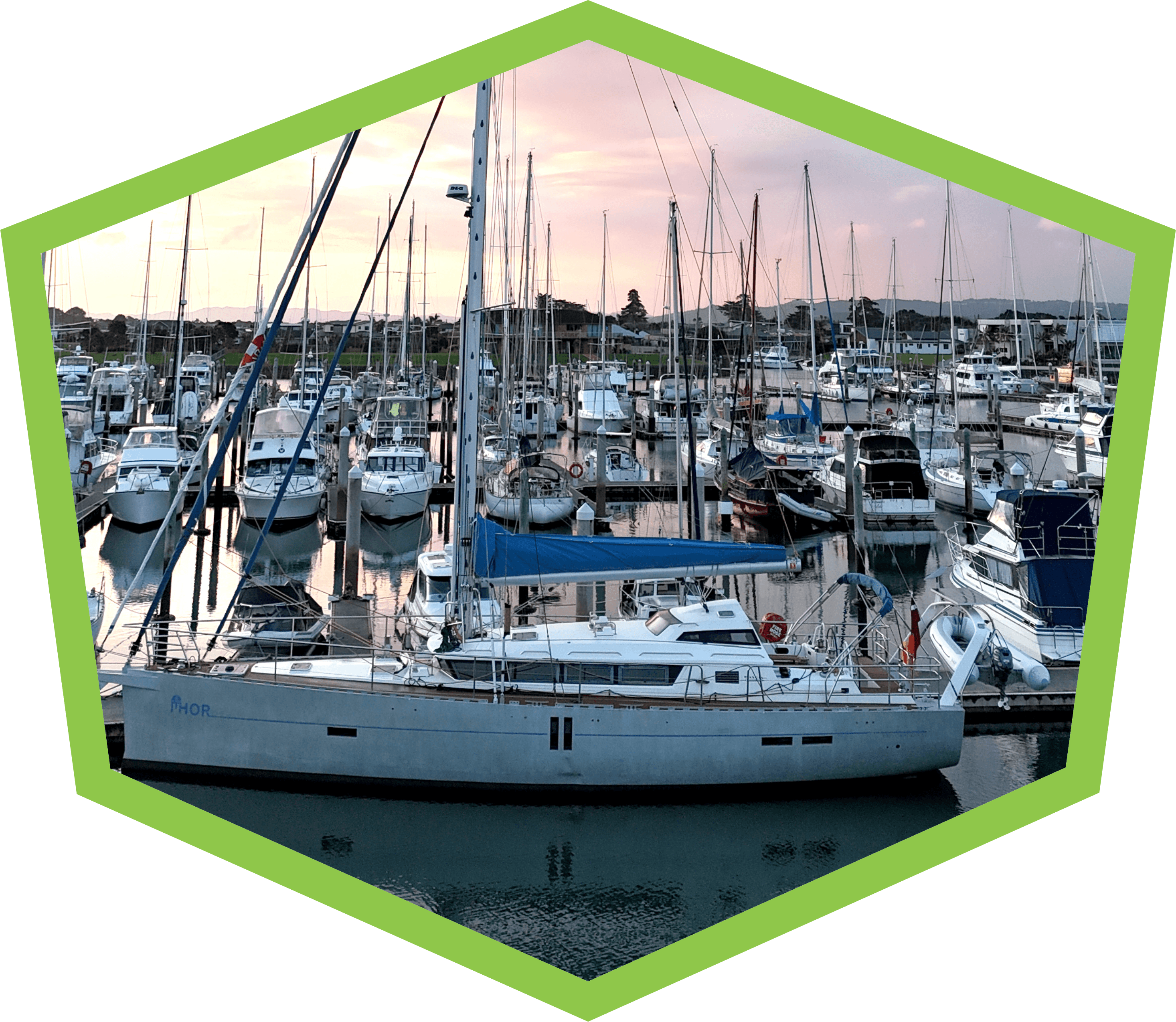 Thor in Marsden Cove Marina