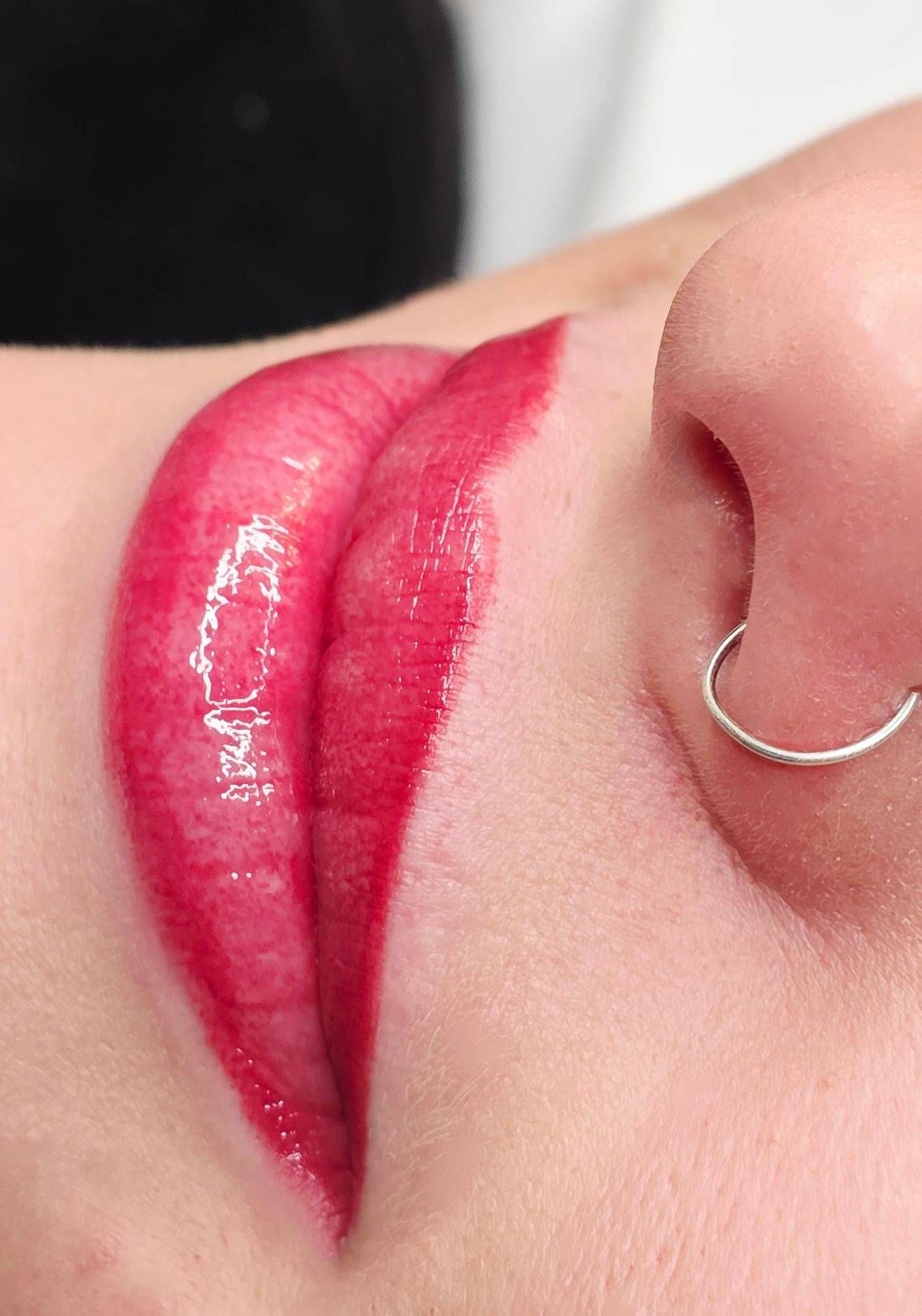 lip tattooing before and after photos by Manor Ink Hamilton