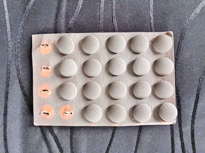 19 unissued German officers shoulder board buttons