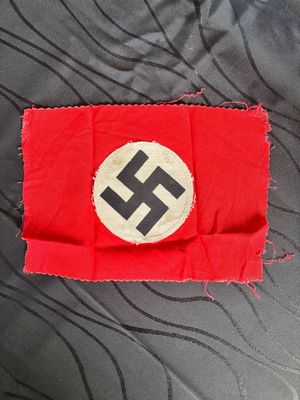 Cut out Nazi Flag centre .Double sided