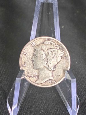 1945-S MERCURY DIME WITH FULL BANDS