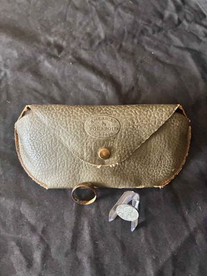 1945 sunglasses case,1943 USA coin,ground dug Ukraine ring