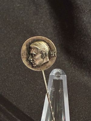 (SOLD)silver Adolf Hitler supporters stick pin