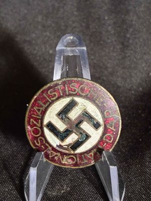 (SOLD)NSDAP Membership Badge Werner Redo