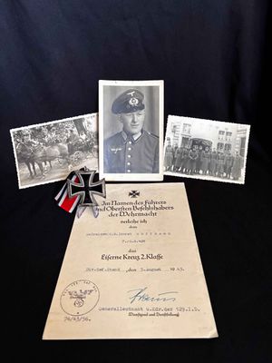 Iron Cross 2nd Class &amp; Award Certificate