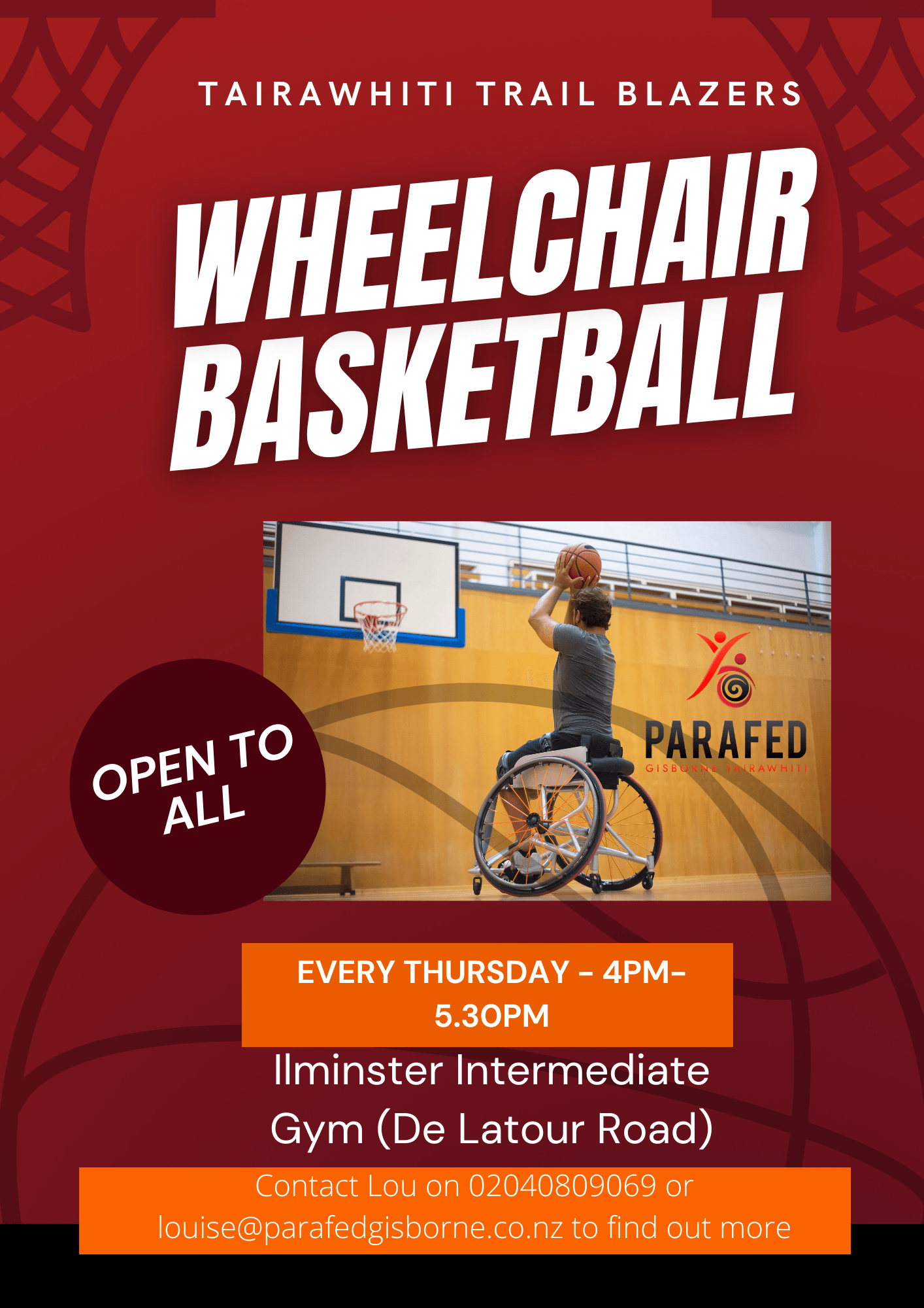 Tairawhiti Trail Blazers Wheelchair Basketball