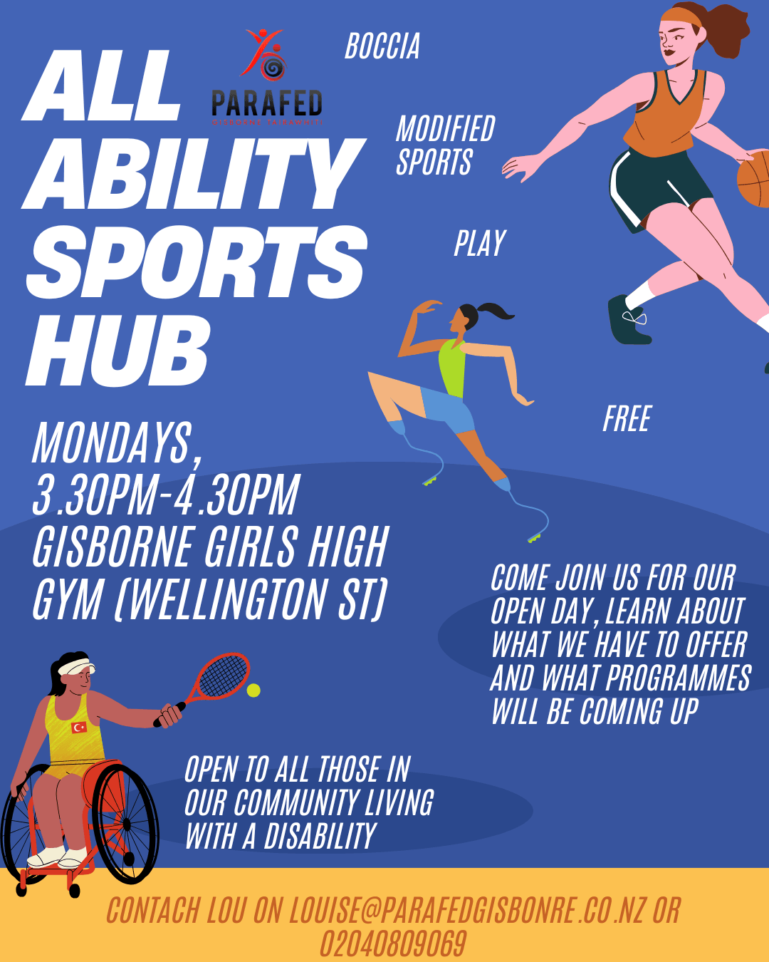 What's On | Inclusive Sports & Events in Tairāwhiti | Parafed Gisborne ...