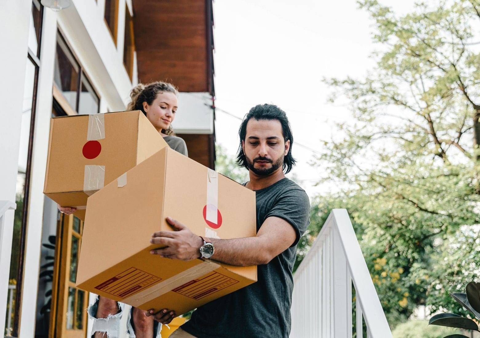 Couple selling a property