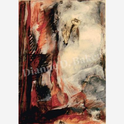 Passage Of Fire - Mixed Media On Paper