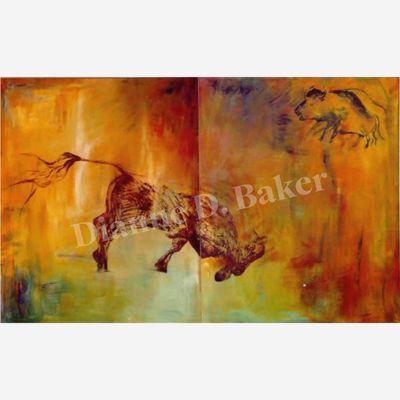 Beauty - Oil On Canvas Diptych