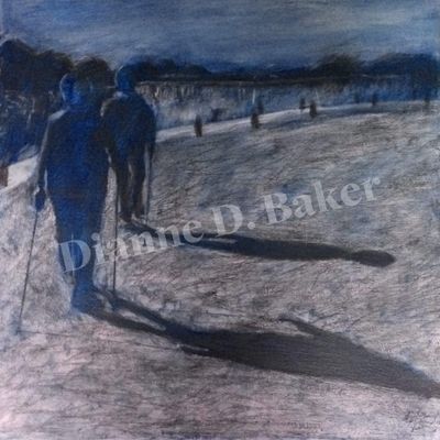 Nordic Walking - Acrylic On Canvas