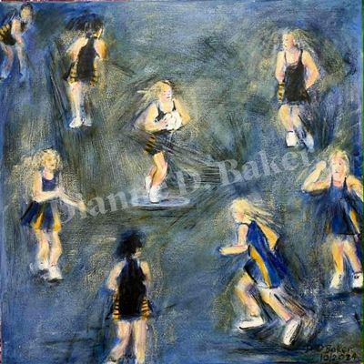 Pass the ball - Acrylic On Canvas