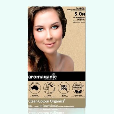 Aromaganic Organic Hair Colour # 5.0 Light Brown Natural