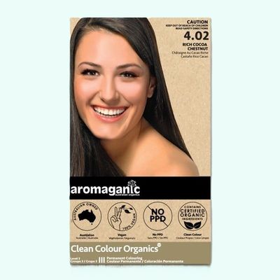 Aromaganic Organic Hair Colour # 4.02 Rich Cocoa Chestnut