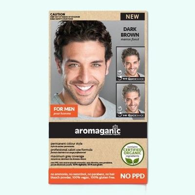 Aromaganic Organic Men&#039;s Hair Colour Dark Brown