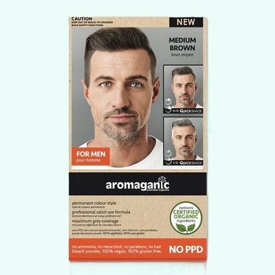 Aromaganic Organic Men&#039;s Hair Colour Medium Brown