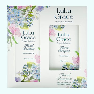 Lulu Grace Floral Bouquet Gift Set 50ml EDT and 100g Soap