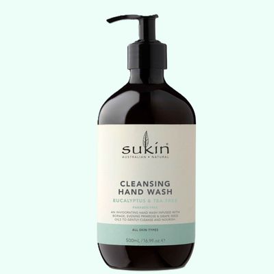Sukin Hand Wash Cleansing Eucalyptus and Tea Tree 500ml