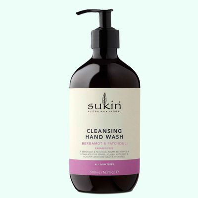 Sukin Hand Wash Cleansing Bergamot and Patchouli 500ml
