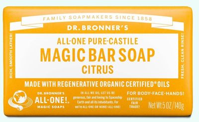 Dr Bronner Citrus Bar Soap 140g