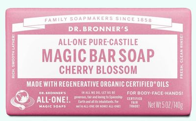 Dr Bronner Cherry Blossom Bar Soap 140g