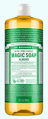 Dr Bronner Almond Liquid Soap 946ml