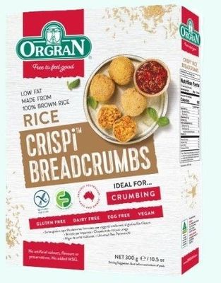 Orgran Crispi Rice Breadcrumbs 300g