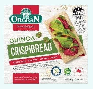 Orgran Crispbread Quinoa 125g
