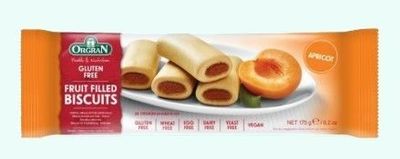 Orgran Apricot Fruit Filled Biscuits 175g