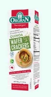 Orgran Multigrain Wafer Crackers With Quinoa 100g