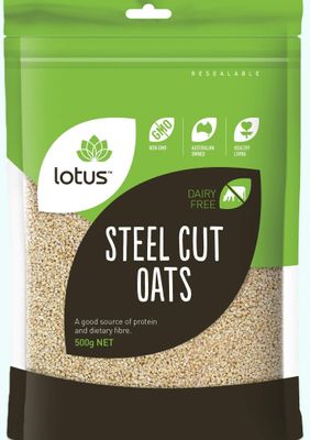 Lotus Steel Cut Oats 500g (De-Husked)