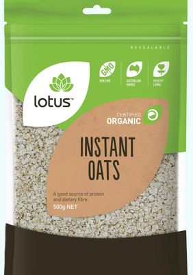 Lotus Organic Instant Oats 500g