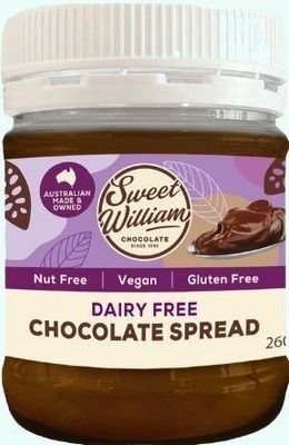 Sweet William Dairy Free Chocolate Spread 260g