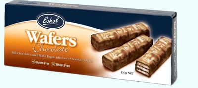 Eskal Gluten Free Chocolate Wafers 130g