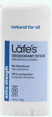 Lafes Organic Aluminium Free Deodorant Stick Extra Strength 64g
