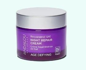Andalou Age Defying Resveratrol Night Repair Cream with Q10 50gm