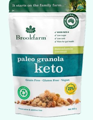 Brookfarm Granola Keto Paleo Premium 300gm Gluten Free