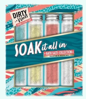 Dirty Works Soak it all In Bath Salts Set