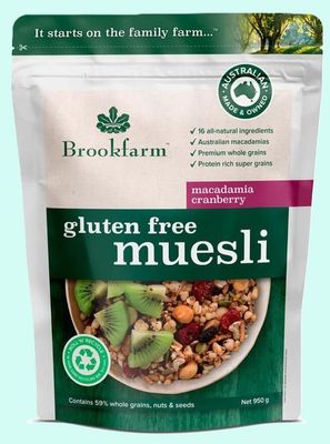 Brookfarm Muesli&nbsp;Cranberry&nbsp;350gm&nbsp;Gluten Free