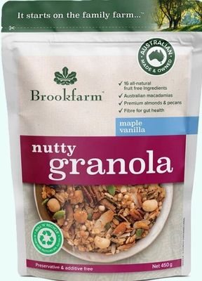 Brookfarm Granola&nbsp;Nutty&nbsp;Maple&nbsp;Vanilla&nbsp;450gm