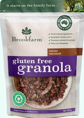 Brookfarm Granola Cacao Coconut 350gm Gluten Free