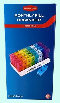 Surgical Basics Monthly Pill Organiser