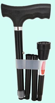 Surgical Basics Walking Stick Adjustable Fold Out Black 73-85cm