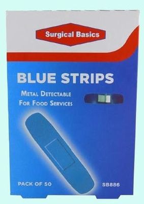 Surgical Basics Blue Strip Plasters 50 Pieces