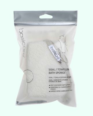 Oh My Wellness | Basicare Sisal / Towelling Bath Sponge, Personal Care ...
