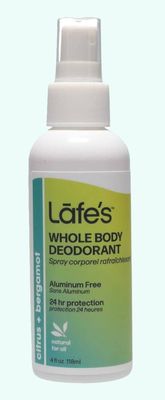 Lafes Whole Body Deodorant Spray Citrus &amp; Bergamot 118ml