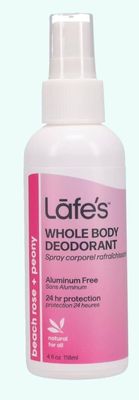 Lafes Whole Body Deodorant Spray Beach Rose &amp; Peony 118ml