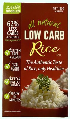 Zero Low Carb Rice 160gm