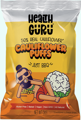 Health Guru Cauliflower Puffs Just BBQ - 12 x 56gm