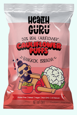Health Guru Cauliflower Puffs Bangkok Sriracha Chilli - 12 x 56gm